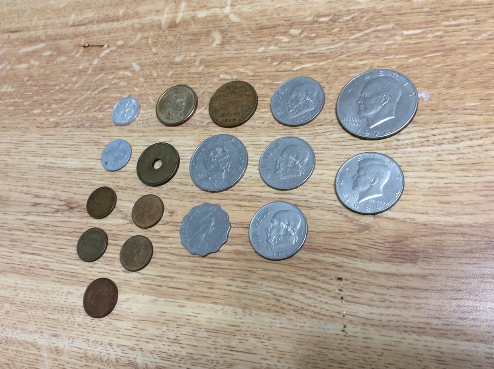 Coins assorted, rare, unusual, internation currency