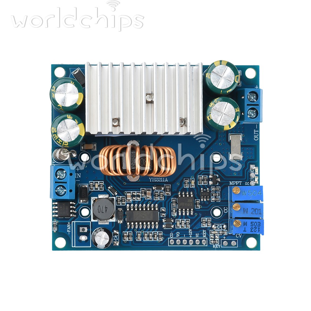 9-50V 15A Adjustable Step-down Module Solar MPPT Boost Charging Module Regulator
