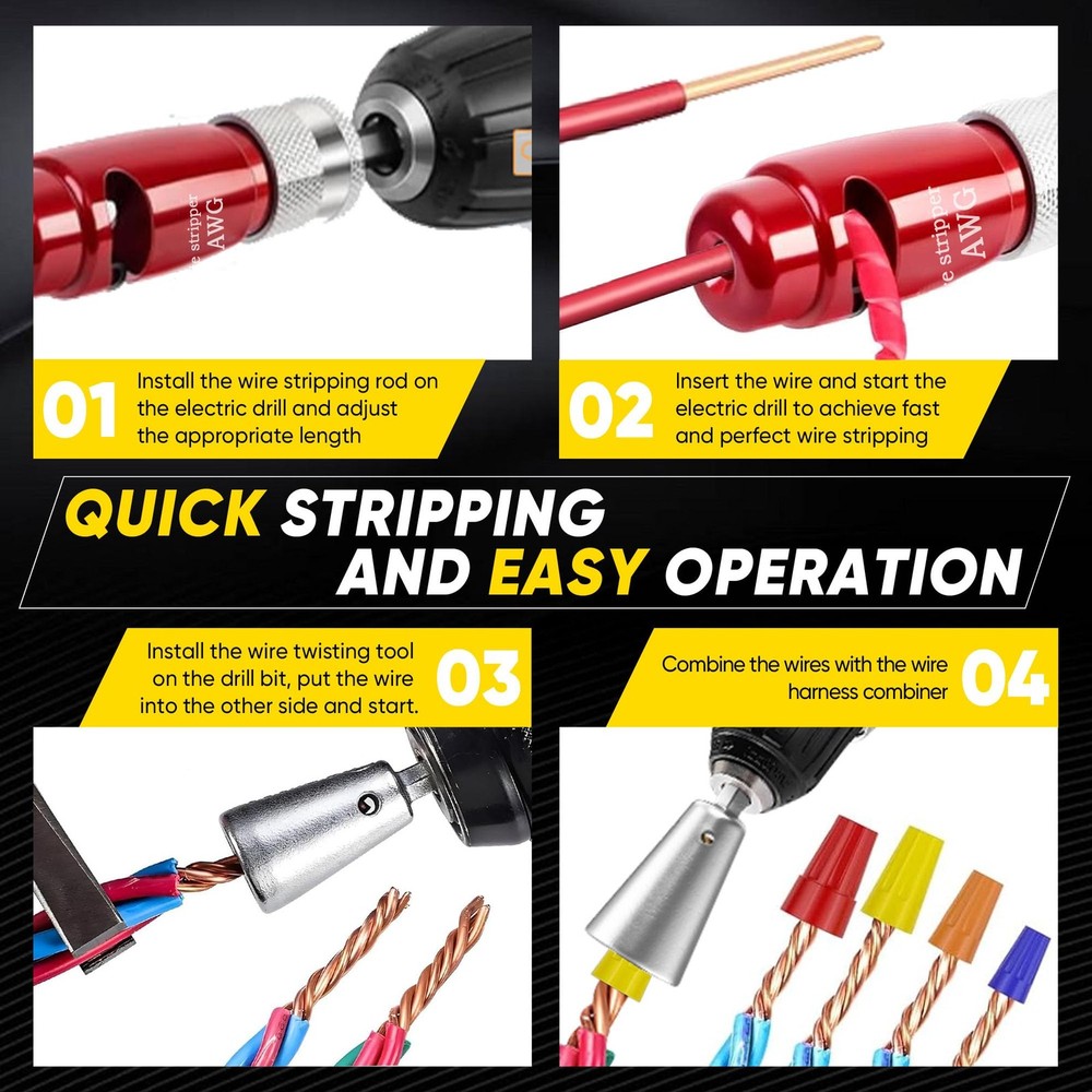 US Regulations Wire Stripping for Drill, Tool & Multiple