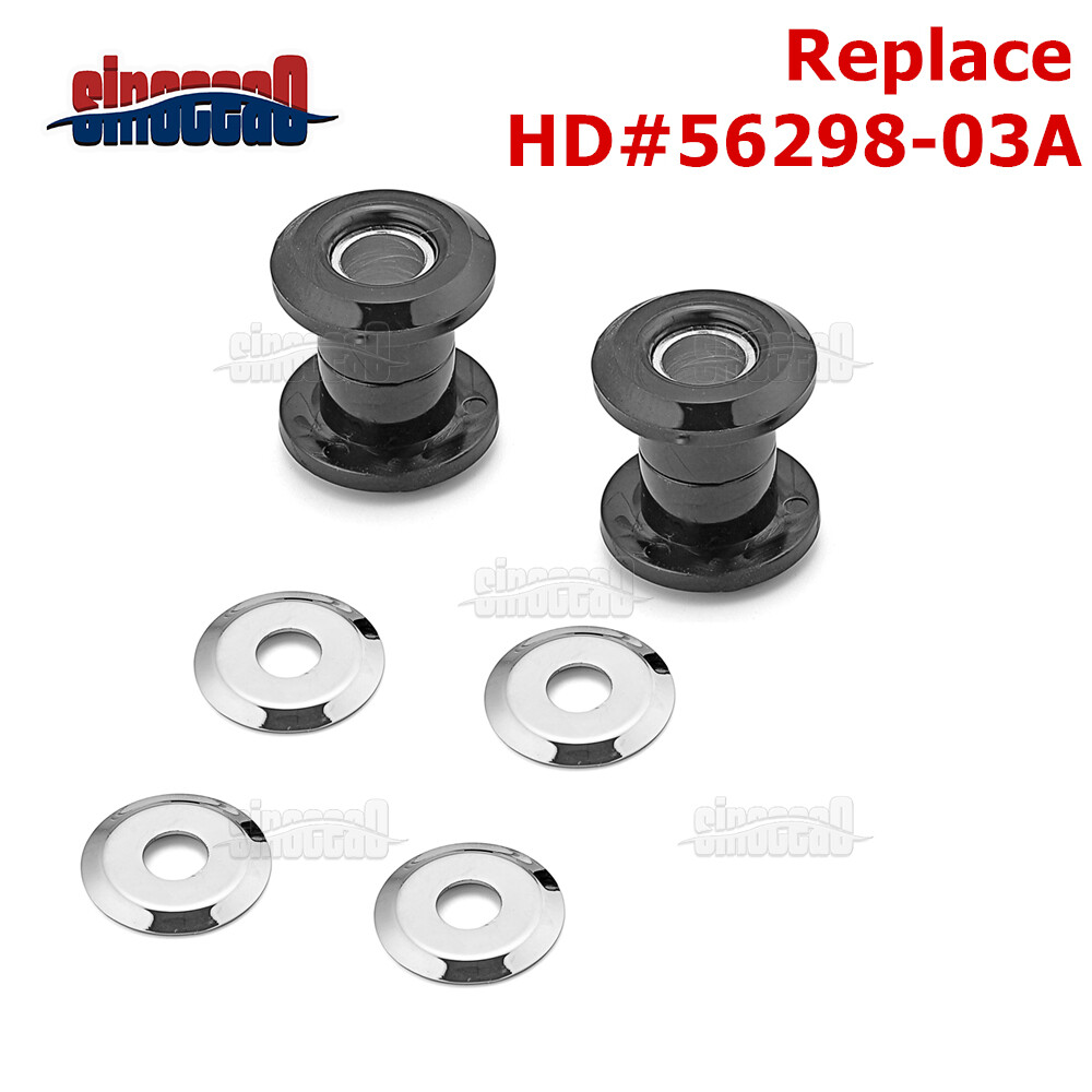 Black Polyurethane Handlebar Riser Bushing Kit For Harley Touring 83-24 Softail