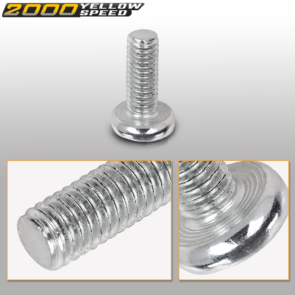 Fit For Toyota / Honda / Lexus - 100 Per Bag Silver License Plate Screws