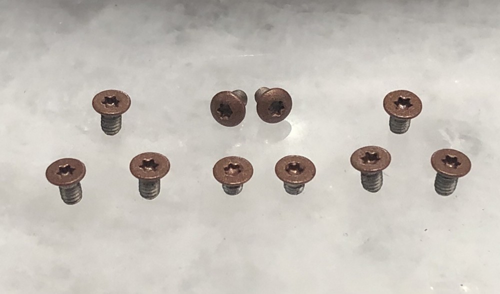Copper Stainless Screws For Benchmade Bugout 535BK Bailout 537 Mini Bugout Knife