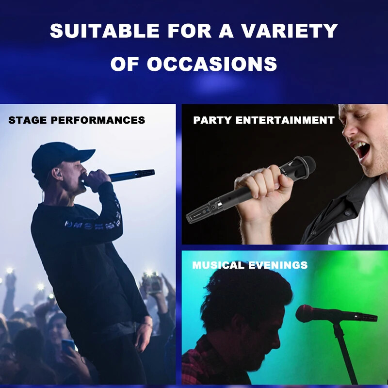 UHF XLR Adapter System Wireless Microphone Transmitter Receiver System