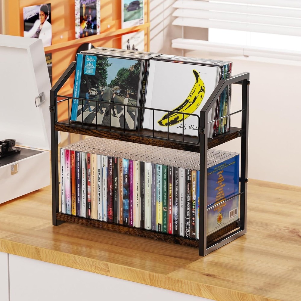 Space-Saving CD Shelf - Home Office Organizer
