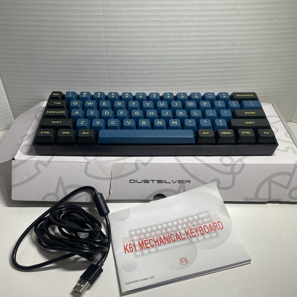 K61 Game Keyboard, Dark Green/blue