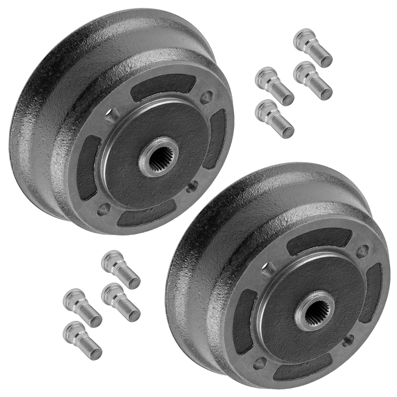 2x Rear Brake Hub L/R w/ Studs for NEW Kawasaki Mule 4010 4x4 KAF620M 2009-2021