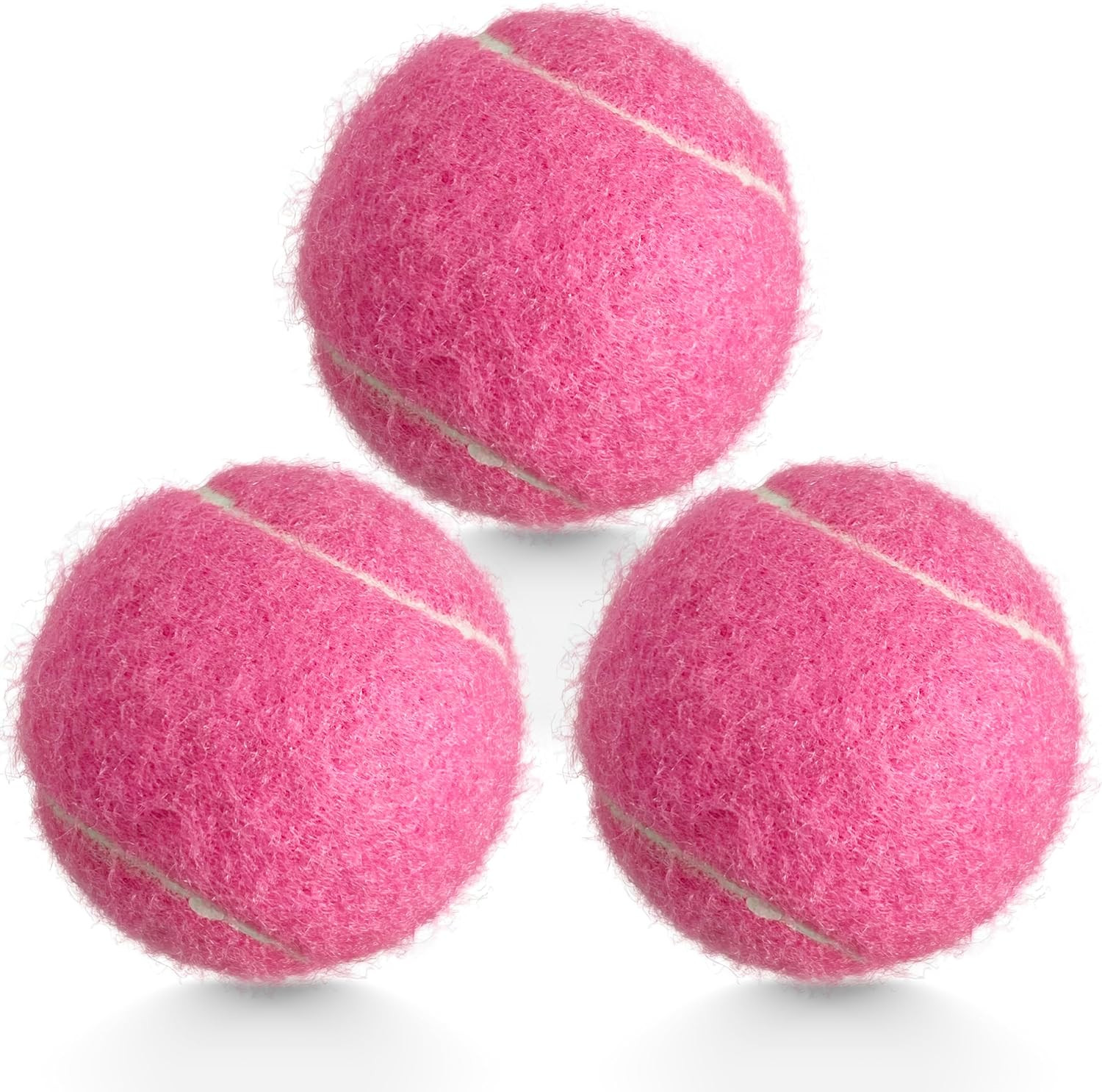 3 Pack Tennis Balls - Long Lasting Practice Balls for Tennis Beginners, Tennis T