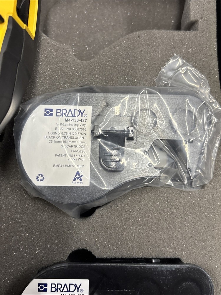 Brady BMP41 Label Printer With Case TESTED WORKING