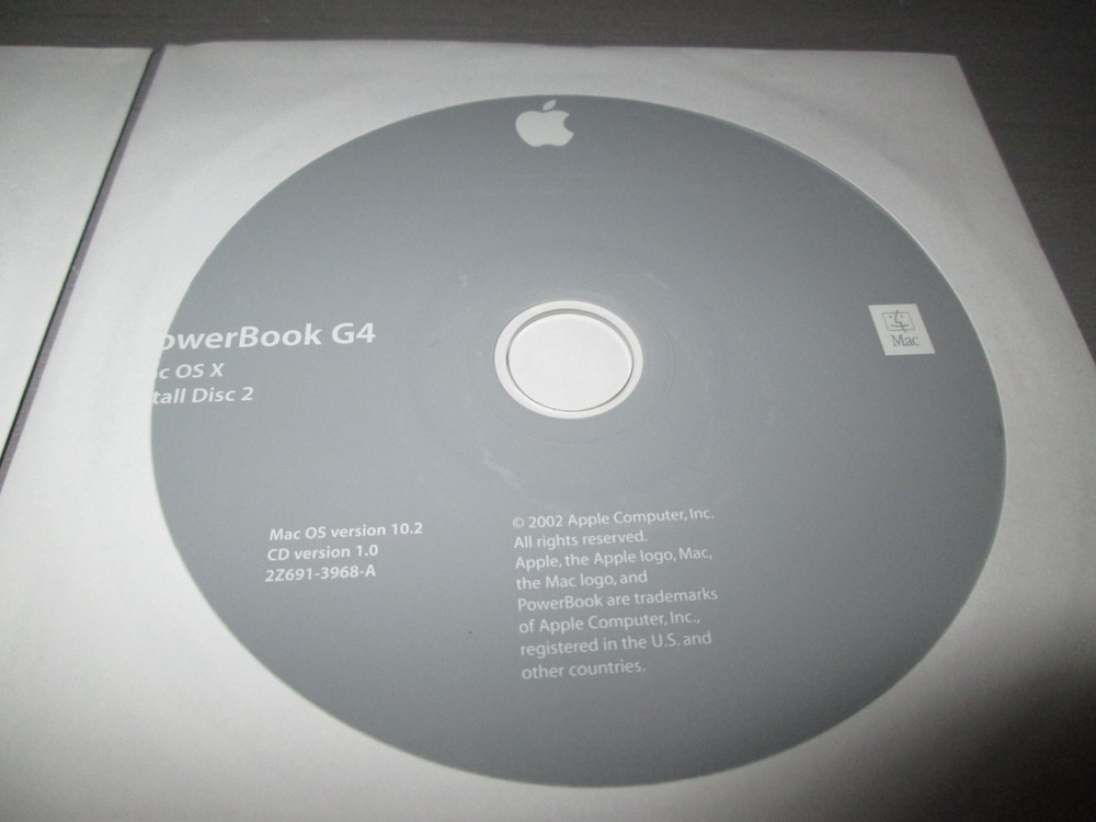 Apple Power Book GV Install Discs Software Restore 4 Discs Vintage