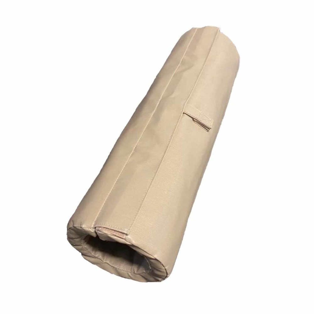 Straight 4" pipe removable insulation blanket