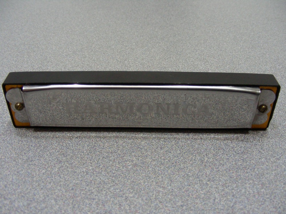 Vintage Chrome and Plastic Harmonica!
