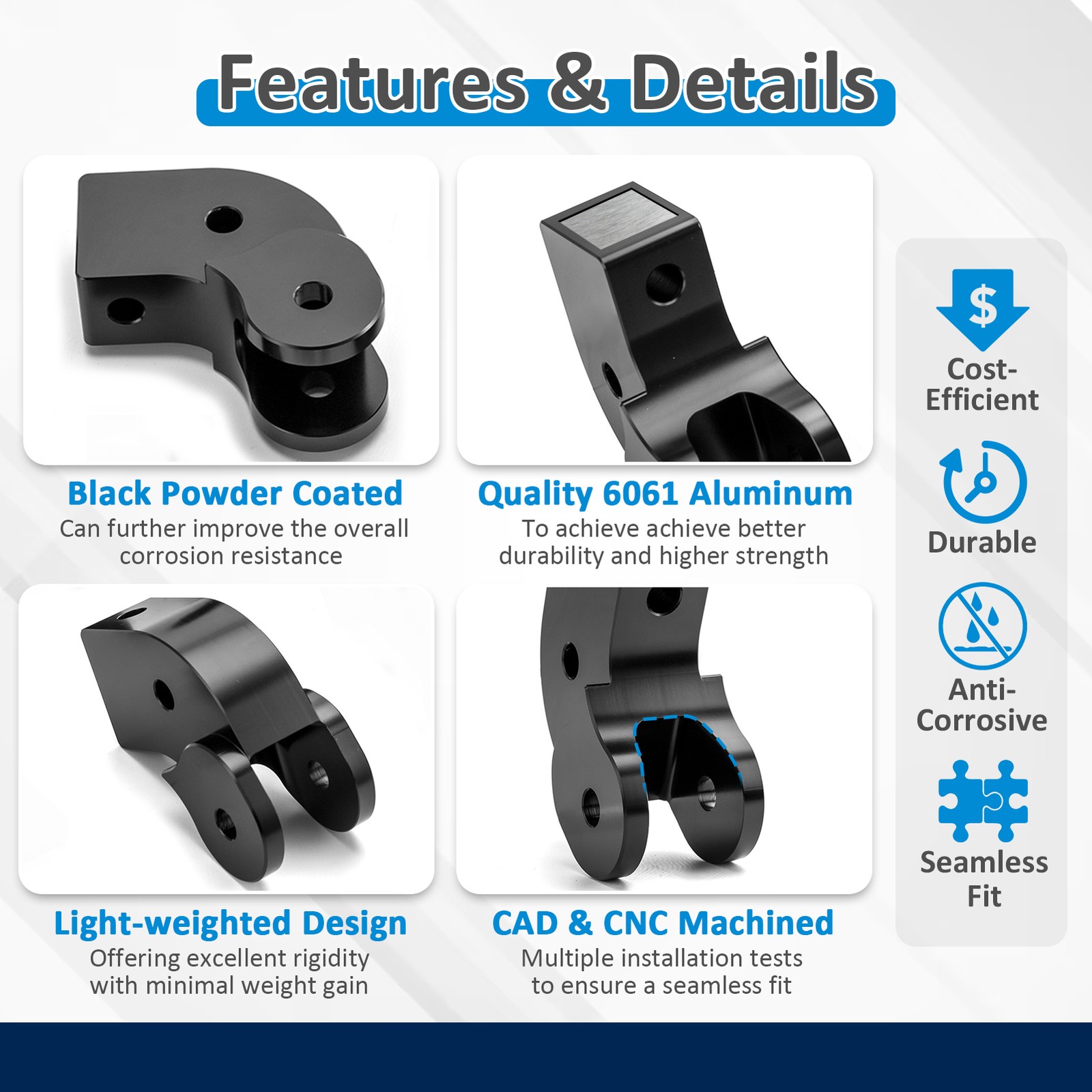 6061 Aluminum 2.5" Front Rear Lift Kit For Polaris General XP 1000 2020+