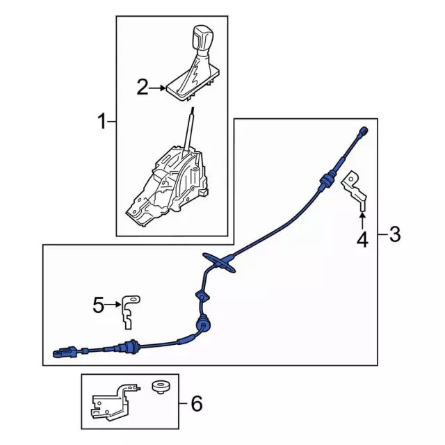 Genuine Ford Cable GV6Z7E395M