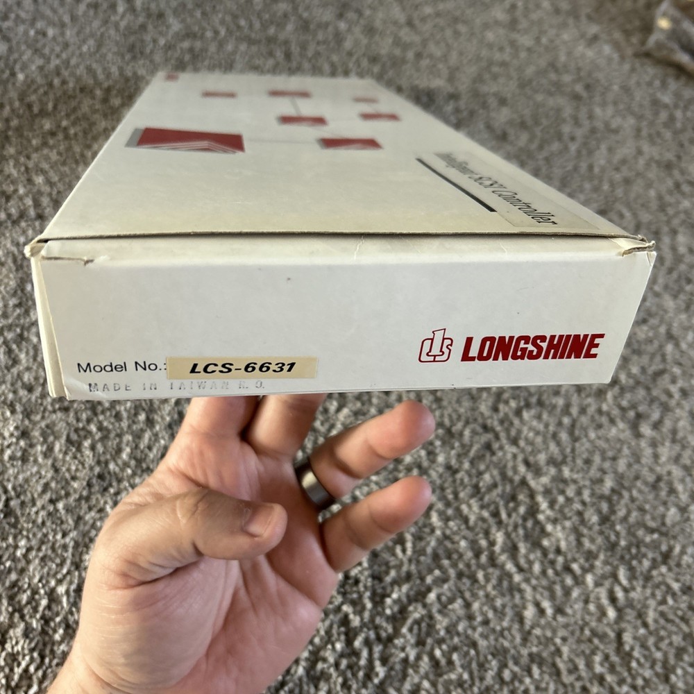 Vintage Longshine Microsystem LCS-6631 SCSI Controller Card – Untested