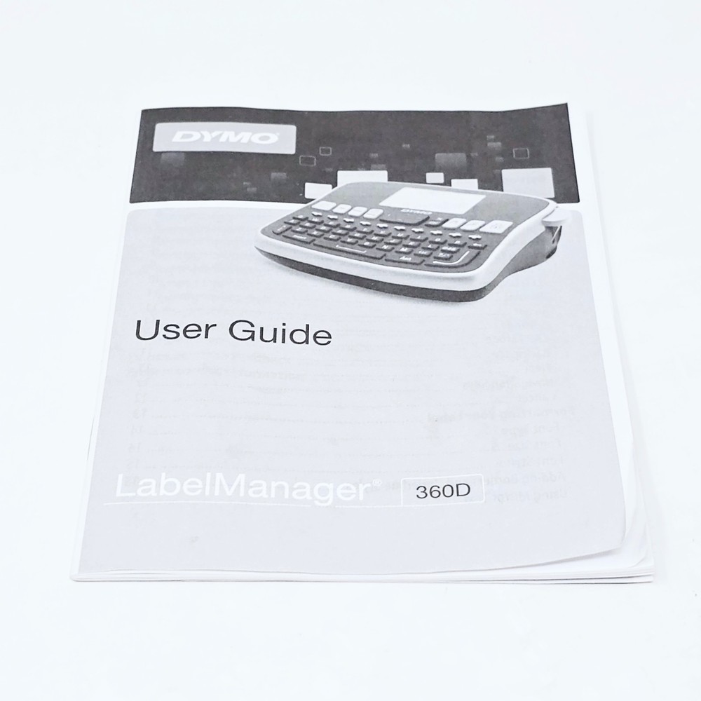 Dymo LabelManager 360D Desktop Label Maker Thermal Printer w Battery AC Adapter