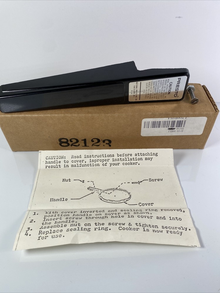 Presto Cooker Black Cover Replacement Part Handle
