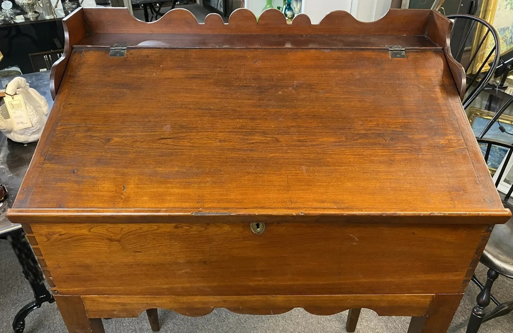 Early 19th c Dovetailed Walnut Standing Desk