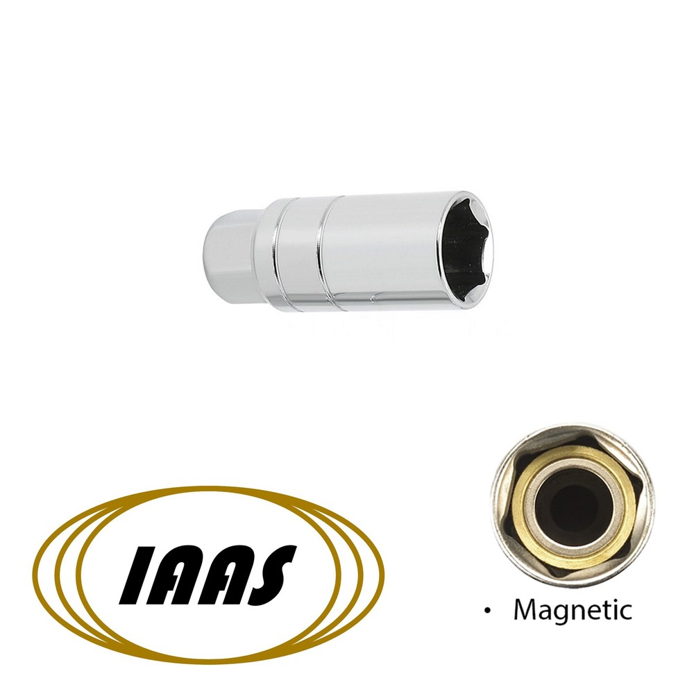 21 mm. x 1/2" Drive Magnetic Socket (Spark Plug Socket) by IAAS