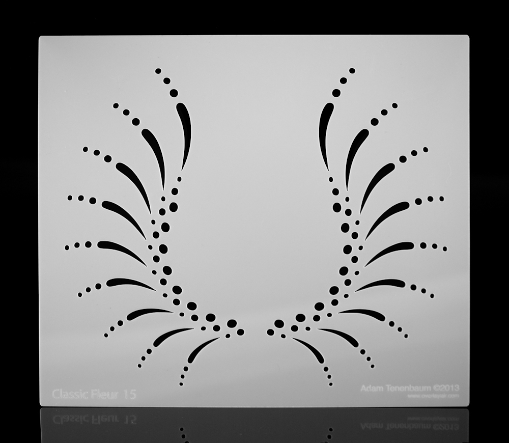 Halftone Horseshoe. Multi-purpose / Multi-Use Airbrush Stencil. 7 1/2" x 9".