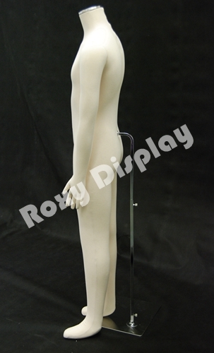 Male full body Poseable Mannequin white jersey covered body form #M01SOFTX-JF