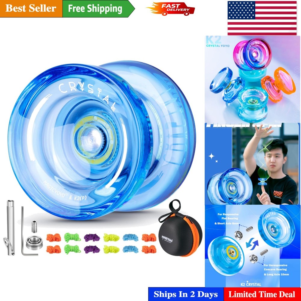 Professional Crystal Yo Yo K2: Responsive & Unresponsive for All Skill Levels