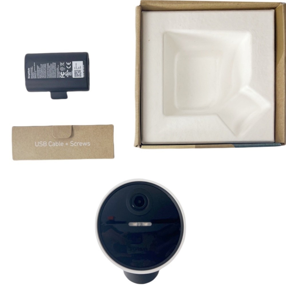 SimpliSafe Wireless Outdoor Security Camera 1080P Guard Motion CMOB1 White