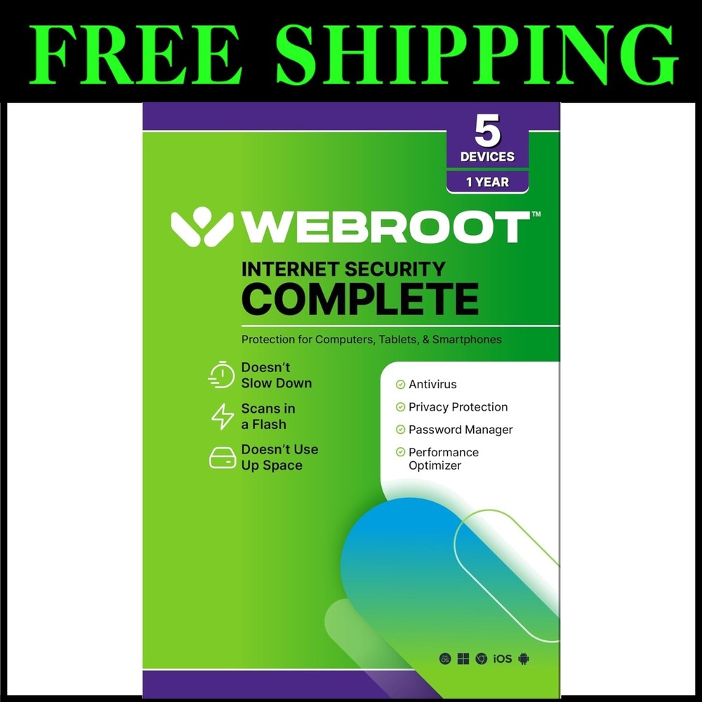 Comprehensive 5 Device Antivirus with Cloud Backup & Performance Optimizer 2025