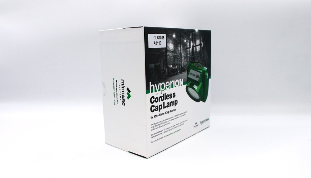 Cordless Rechargeable Mining Cap Lamp with LED bulb - MineARC Systems HyperION
