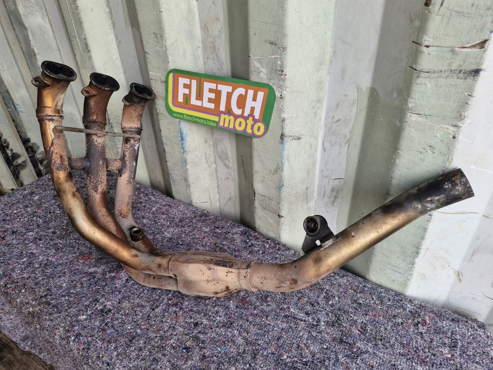 2004 TRIUMPH 955I SPEED TRIPLE EXHAUST DOWNPIPE HEADER FRONT PIPES