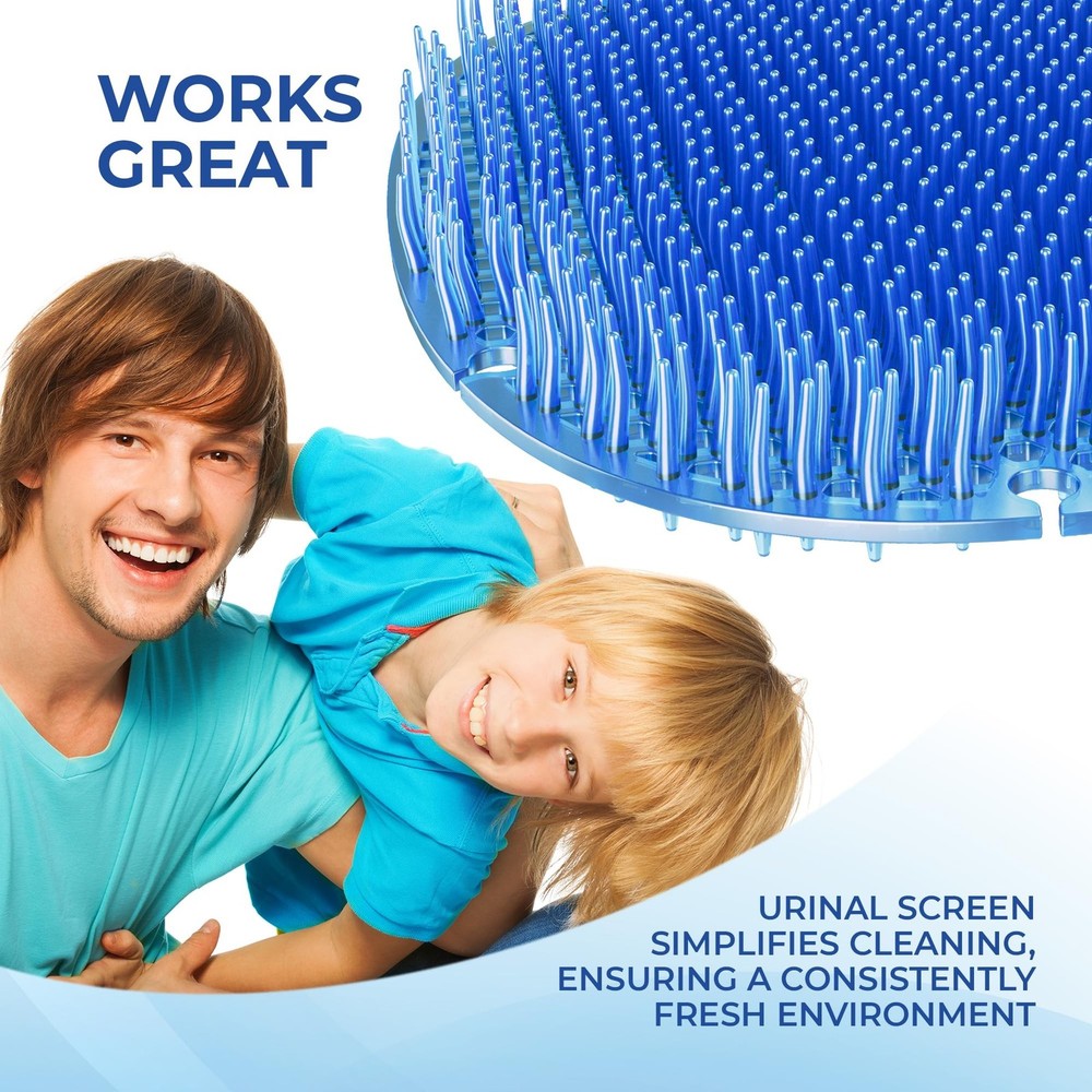 Urinal Screen Deodorizer (24 Pack) - Urinal Cakes - Fresh 3d Wave Anti-Splash...