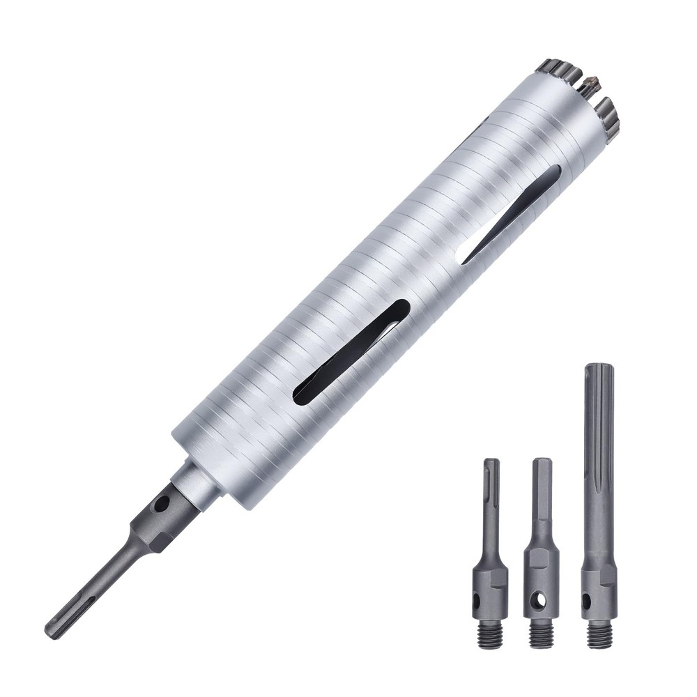 2-1/16 inch Diamond Dry Core Drill Bit, 10" Drilling Depth, 5/8-11 Thread Core D