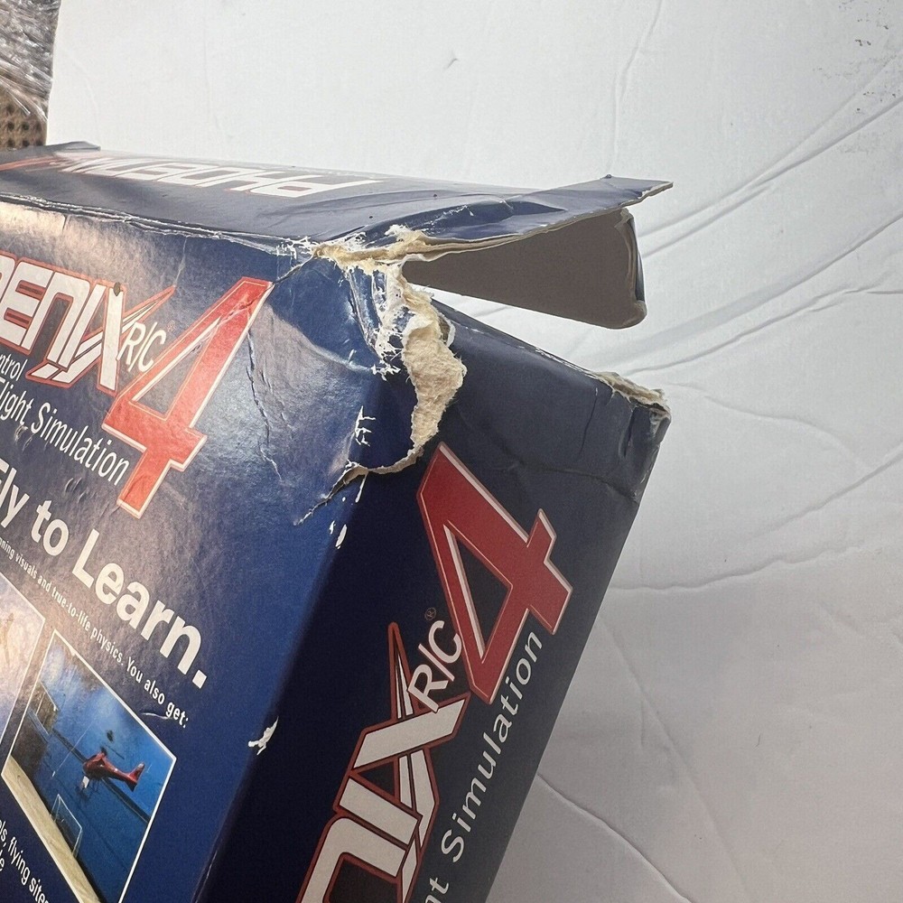 Phoenix R/C 4 Professional RC Flight Simulation 2012 EMPTY BOX ONLY DAMAGED PICS