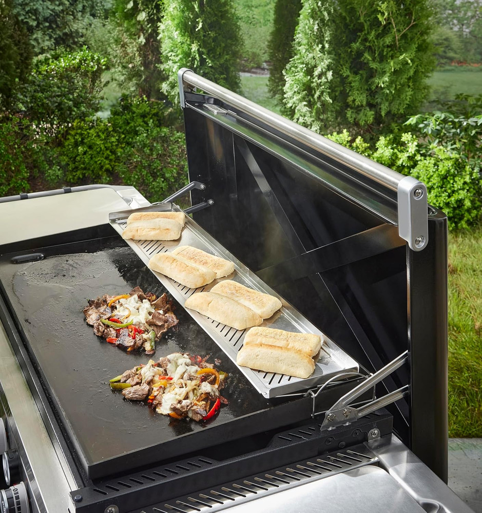 " 36" Slate Griddle Warming Rack & Resting Tray – Easy‑Install Adjustable Rack w
