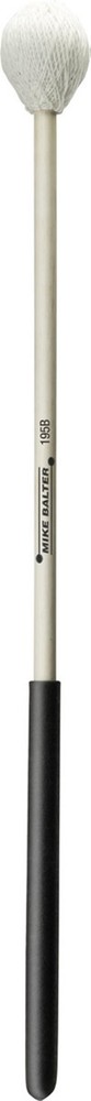 Mike Balter 195B White Polyester Birch Medium Hard Marimba, Vibes Mallets -