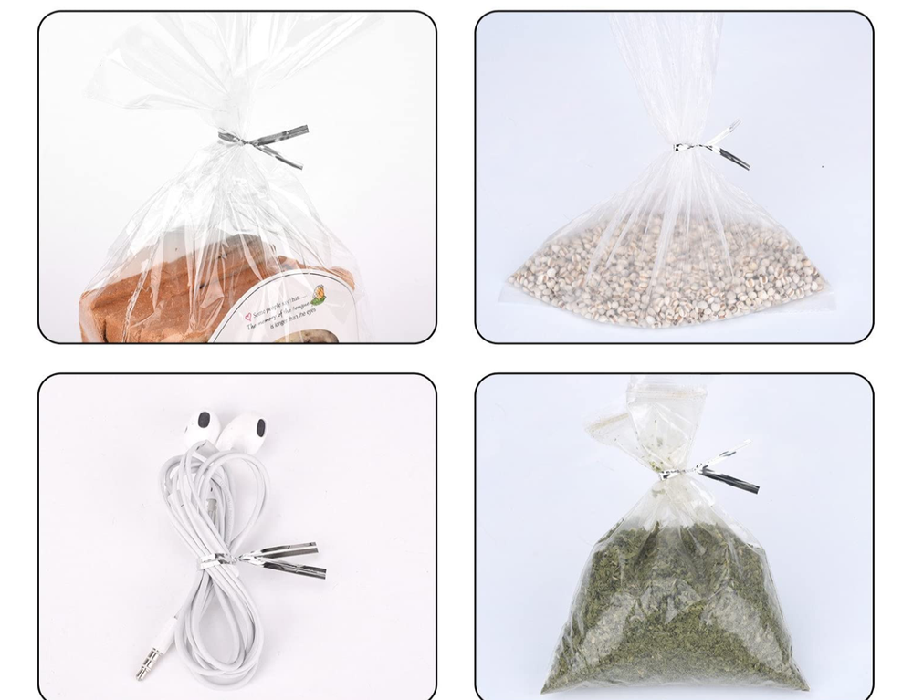 12 - Candymaking Wrap Twist Ties 7" Silver 50 Pack