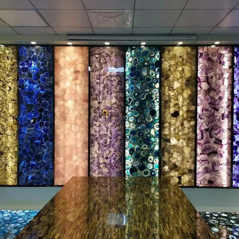 Agate Coffee Table – Stylish Designer Center Table, High-End Gemstone Home Decor