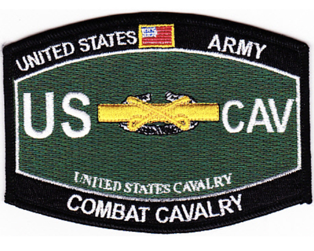 4.5" ARMY MOS COMBAT CAVALRY EMBROIDERED PATCH