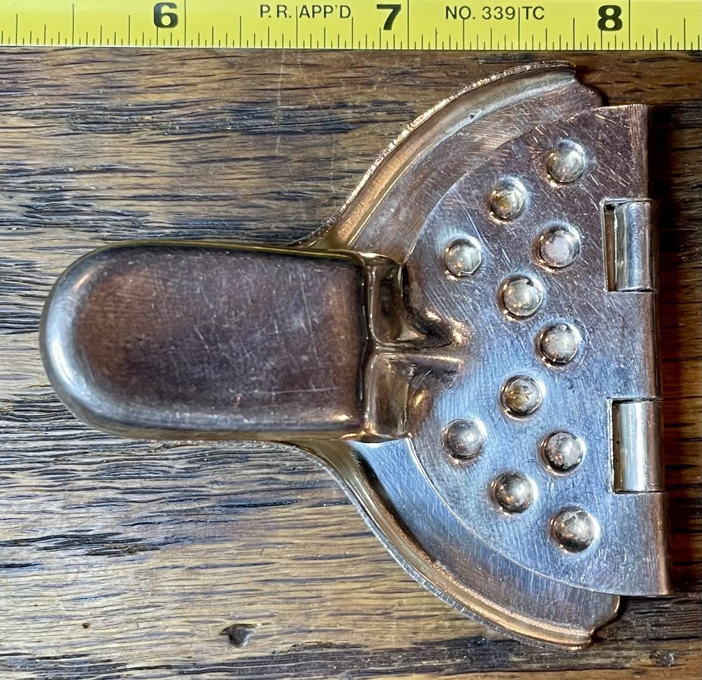 1-Vintage Silver-Plated Lemon/Lime Wedge Press. Tea Bag Squeezer. Kitchen Bar