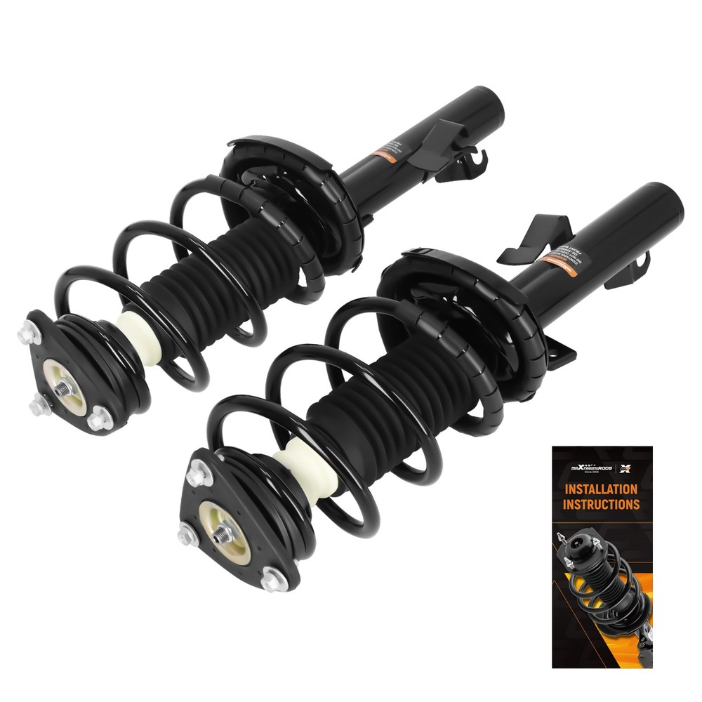 Pair Front Quick Complete Struts w/Coil Spring For 2004-2013 Mazda 3 172264 2.3L