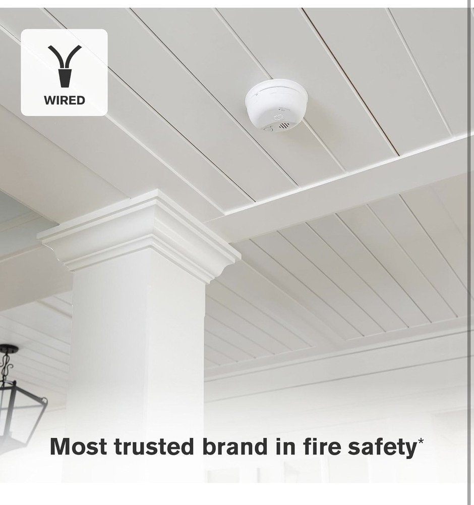 First Alert 6-Pack SMICO100-AC Interconnect Hardwire Smoke&Carbon Mono detector