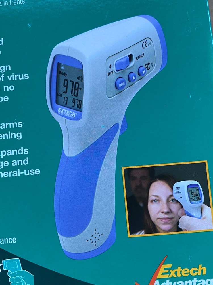 Extech Instruments Non-Contact Forehead IR Thermometer (IR200) New In Box