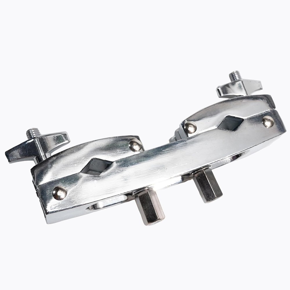 Silver Cymbal Stand Multi-Clamp Drum Mount Holder Adjustable Quick Release