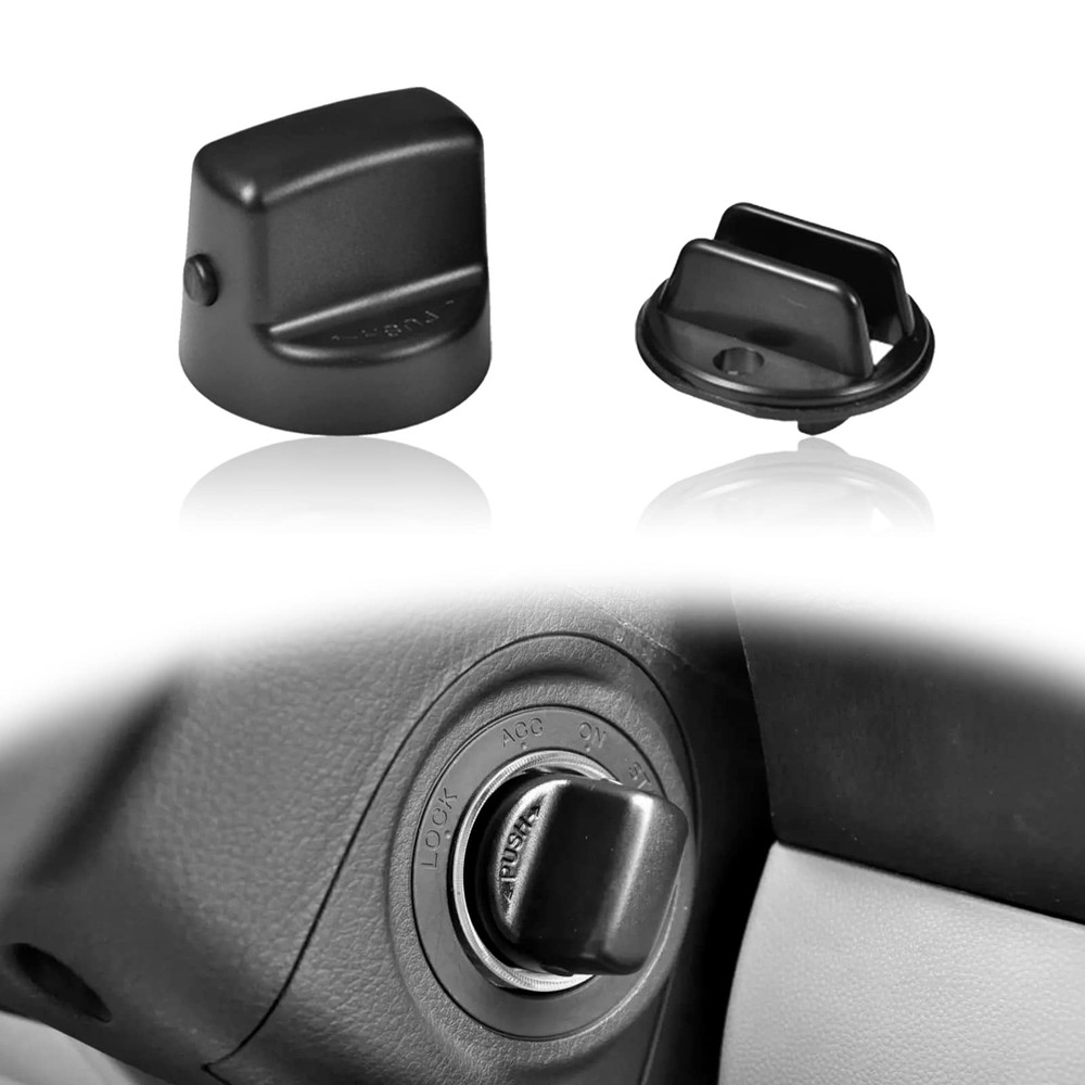 Ignition Key Knob Push Turn Switch Compatible with 2007-2015 Mazda CX-9 Black
