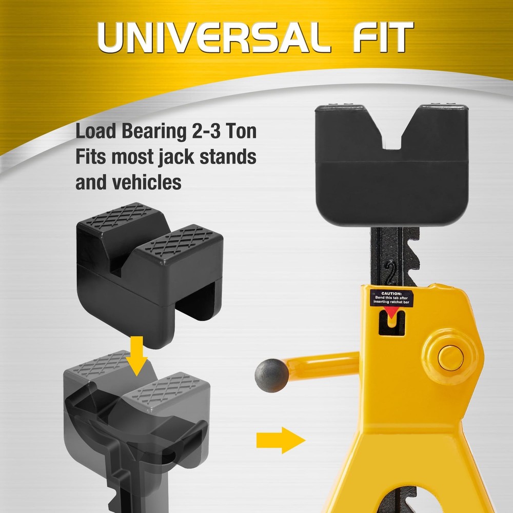 Jack Pads Universal Rubber Rail Pinch Weld Protector Slotted Adapter for Jack...