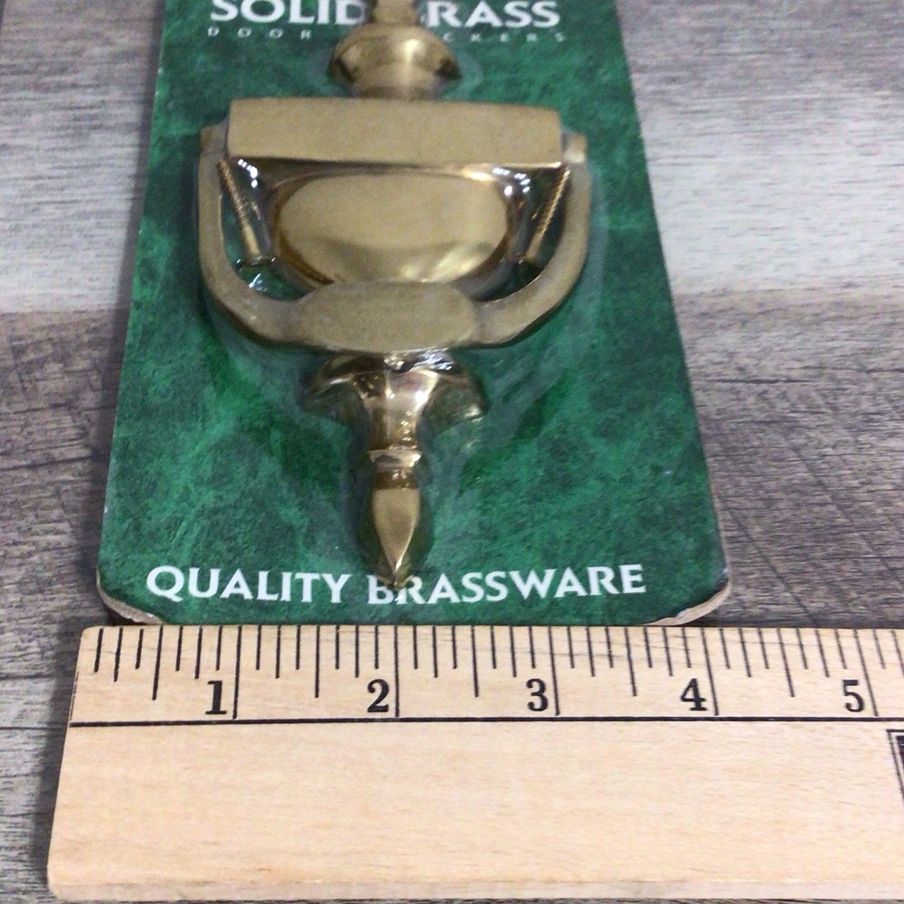 Solid Brass Door Knocker Midwestern Home Products NIP