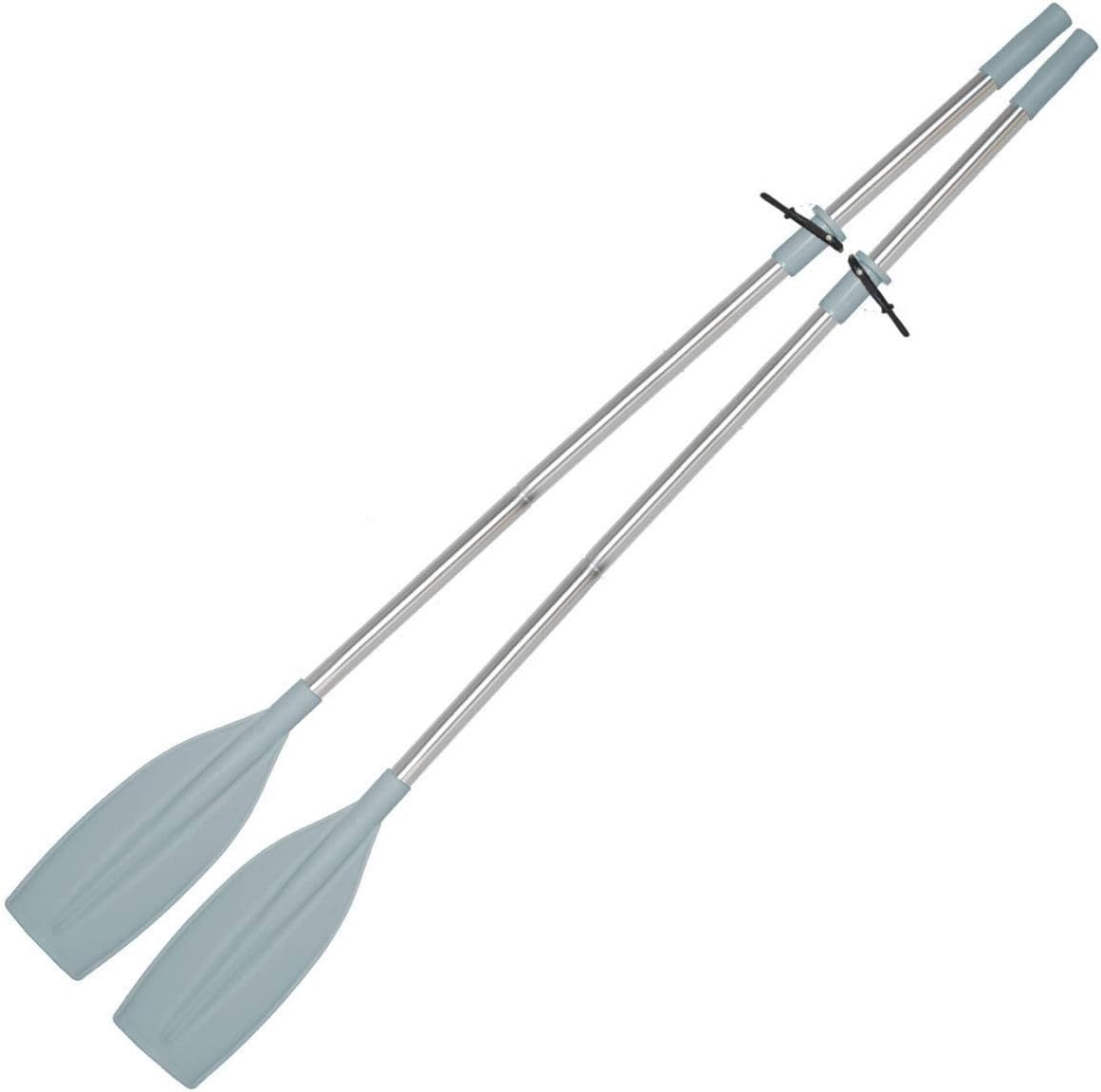 Heavy Duty Pair of Oars 78" Long with Oar Locks, Split Shaft.