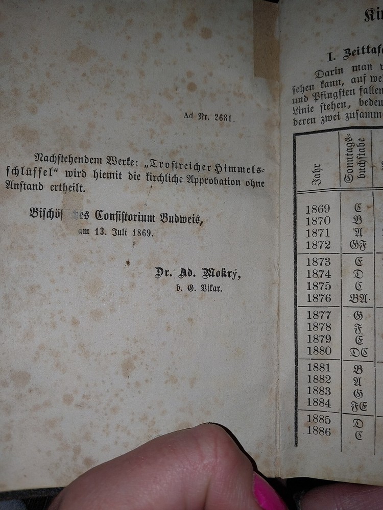 antique german catholic prayer book pocket