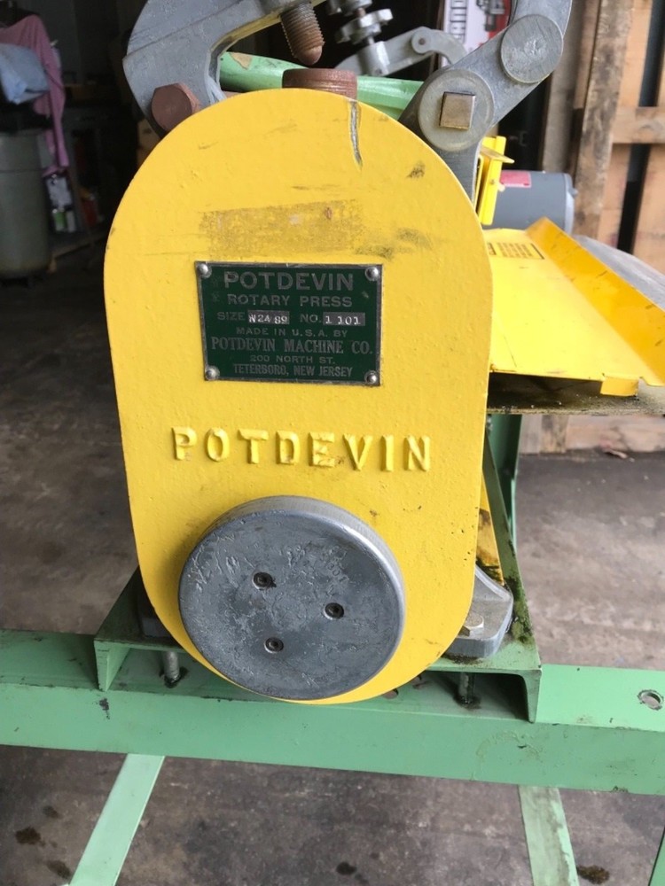Potdevin Rotary Press 24” Rotary Press 110 volt