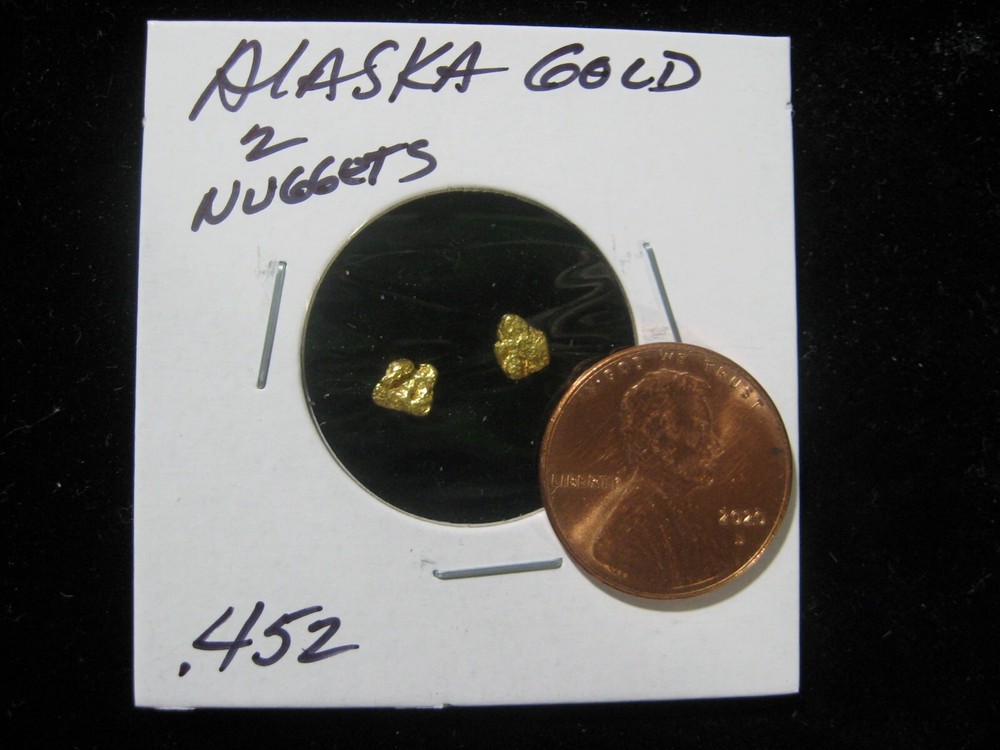 ALASKA GOLD 2 NUGGETS  .452 GRAM