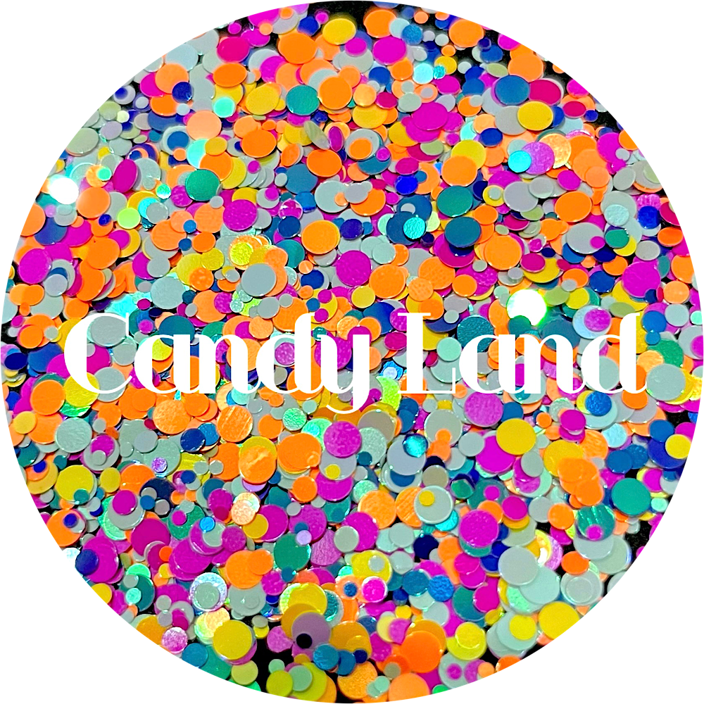 Premium Polyester Glitter - Rainbow Dot Mix